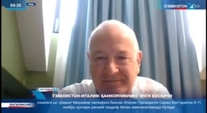 Il Presidente Ciuz, Giorgio Veronesi, intervistato alla TV nazionale Uzbekistan 24
