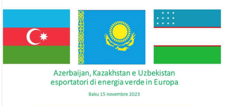 Azerbaijan, Kazakhstan e Uzbekistan esportatori di energia verde in Europa